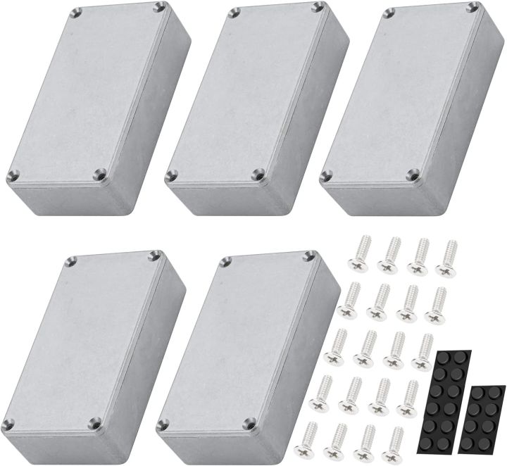 DaierTek 5PCS 1590B Guitar Pedal Enclosure Aluminum Diecast Stomp Box ...