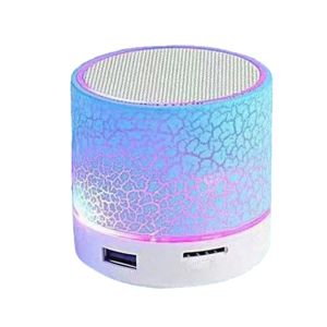 Wireless Mini Speaker Subwoofer Dazzle Crackle 7 Colour Light Wireless Mini Speaker Portable Small Speaker