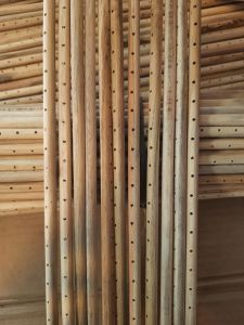 sabuk 20 batang jarak 15cm panjang 45cm bulat halus