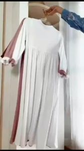 Gamis Anak Set Hijab Terbaru Maura Syari Kids Crinkle Airflow Variasi Pita Baju Muslim Anak Kekinian