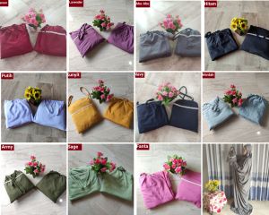 Promo (COD) Mukena kudus terusan polino motif bordir bunga teratai