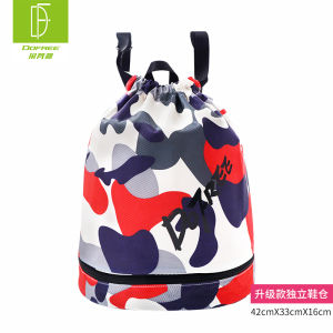 Duo Fanlin Kids Waterproof Swimming Bag with Shoe Compartment Large Capacity Dry Wet Separation Backpack Swimming Suit Cosmetics Bag