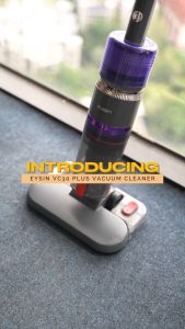 EYSIN VC30 Plus 3in1 Handheld Lightweight Vacuum Cleaner with Large Mop Pad and Strong Suction Power