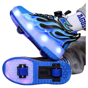 Shape Changing Flashing Roller Skates