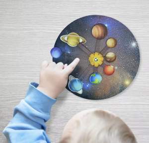 DIY The Eight Planets of The Solar System  แบบจำลองการจัดเรียงระบบสุริยะจักรวาล ดาวเคราะห์ต่างๆ งานกระดาษ หมุนได้ DIY ของเล่นเพื่อการเรียนรู้สำหรับเด็ก : Sensory play