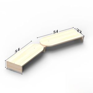 Solid Wood Dual Monitor Desk Computer Stand Office Heightening Base Station Desktop Organizer Double Screen Support Rack