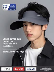 XINGGONGGUAN | Foldable Breathable Summer Sun Hat Mens Large Brim UV Protection Sunshade Hat Seamless Travel Casual Style Hat For All Ages