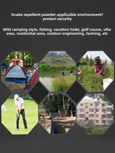 MONLEYTA | Long-Lasting Outdoor Anti-Snake Powder Sulfur-Based Repellent For Fishing Camping Home Garden Rainproof Effective Pest Control