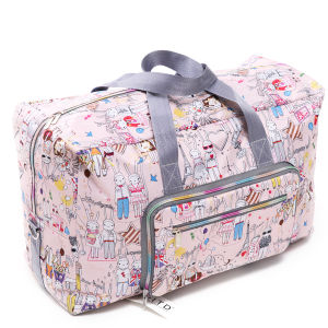 Large Capacity Folding Travel Bag Portable Lightweight Handheld Luggage Storage Bag for Check-in Tour Kindergarten Quilt Bag
