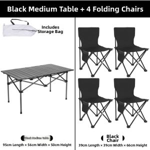 LINSI | Camping Foldable Table And Chair Set