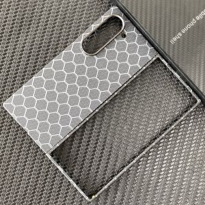 Ultra-Thin Business Style Samsung Fold7 Phone Case Full Cover Protection Carbon Fiber Kevlar Material Anti-Slip Matte Finish
