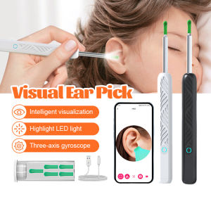 Smart Earpick Cleaner With Camera For Baby Adult Otoscope Endoscope Camera for Android IOS Earwax Removal Kit Ear Cleaner Ear Spoon Ear Cleaning Set Earwax Remover
