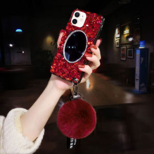 Ốp Lưng Điện Thoại Sang Trọng Có Gương Bảo Vệ Toàn Diện Cho Apple 17ProMax 15Plus 13Mini 16 14 12 Xu Hướng Thời Trang Cho Nữ Ốp Lưng iPhone 11 7 Full Diamond 8