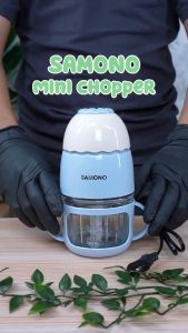 SAMONO Food Processor Food Chopper 300ml Mesin Penghalus Daging Buah MPASI Garansi Resmi 1 Tahun SW-MC200S - Lazada