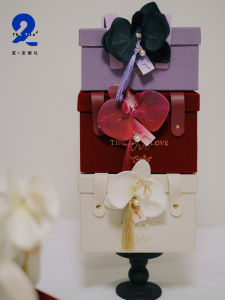 Romantic Customizable Gift Box Handheld Birthday Wedding Favour Maid of Honour Return Gift Business Gift Box Creative Gift Box