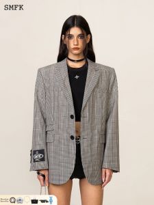 SMFK | Retro Check Pattern Oversized Suit