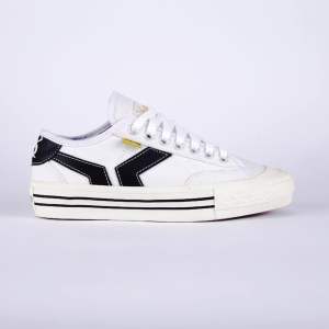 Sneakers sepatu Quiferstep orgenzi white black pria wanita sneaker putih hitam kekinian spatu putih remaja cewek cowok seoatu sekolah terbaru