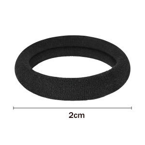 10/100pcs Black Hair Ties No Damage Seamless Hair Ties Ponytail Holders Elastics Hair Accessories for Women Girls