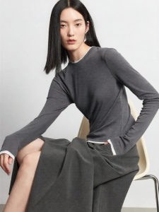 Vero Moda | Women Round Neck Long Sleeve Color Block Knitwear