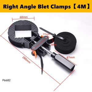 Strap Clamps for Woodworking – Quick Release Band Clamps with Ergonomic Handle Adjustable Picture Frame Clamp 4/6M Strap Belt