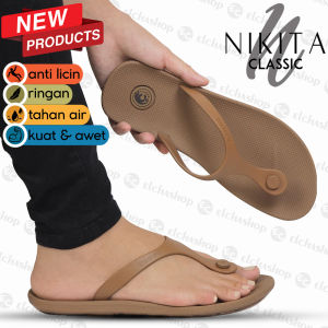 Sandal Jepit Cewek Dewasa Bahan Karet Premium CAMOU NIKITA KLASIK Sendal Karet Wanita Simpel Dan Elegan Kekinian Murah Model Teplek Tali Flat Terbaru Untuk Perempuan Remaja Sehari Hari Jelly Anti Slip Ringan Awet Kuat