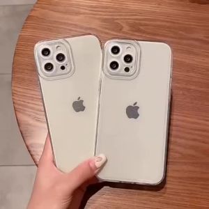 เคสออปโป้ Casing For Realme C53 C35 C55 C33 C11 2020 C12 C15 C20 C20A C21 C25 C25Y C31 Realme 10 Pro 5G 5 5i 6 6i 8i 9i Narzo 50A 50i Transparent case เคสมือถือโปร่งใส/ดำใส เคสโทรศัพท์เมฆสีขาวใสสำหรับ