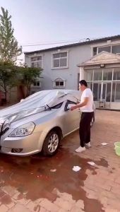 ผ้าคลุมรถครึ่งคัน กันรังสี UV กันฝน กันน้ำ100% เนื้อผ้าคุณภาพสูง ผ้าคลุมรถยนต์ ผ้าคลุมครึ่งคัน ป้องกันรอยขนแมว ผ้าคลุมรถกันร้อน