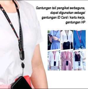 2IN1 TRANSFORMERS KABEL CAS HANDPHONE & TALI GANTUNGAN HP KABEL PENGISIAN CEPAT 2.4A LANYARD MULTIFUNGSI