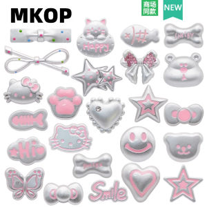 Mặt Dây Chuyền Giày Crocs/Matkop Clogs Phụ Kiện Giày Bốt Thời Trang Cao Cấp Thắt Lưng Thắt Nút Hình Con Mèo Hình Gấu Hình Bướm