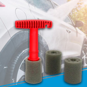 SEAMETAL Car Wheel Hub Nut Cleaning Brush Steel Ring Screw Gap Brush Car Detail Cleaning Brush Tool