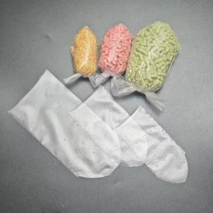 MNFT 50Pcs Water Soluble PVA Bag Carp Fishing Tackle Water Dissolving Bags for Fishing Feeder Coarse Bait Bag