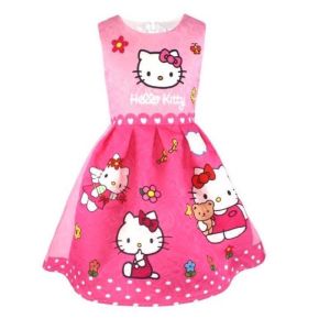 kitty formal dress set for kids 2-10yrs old