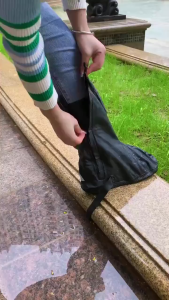 Thickened Waterproof Rain Boots Anti -Slip And Wear -Resistant Zipper Shoe Cover For Men And Women