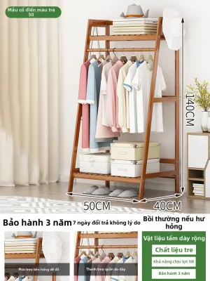 TUOJUE | Giá Treo Quần Áo Gỗ Đơn Giản