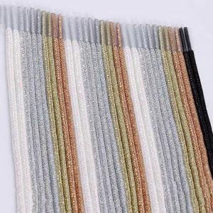 Gold Silver Silk Round Shoelaces Fashion Shiny Shoelace Sneakers Canvas Shoes Shoe Laces 100cm/120cm/140cm/160cm