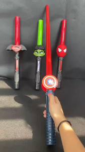 Loveni Super hero foldable flourescent toy sword lights special sound effects