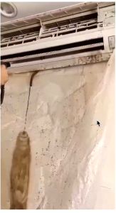 Plastik Cuci AC / Cover AC 1/5 PK Sampai 2PK Best Quality 3 Meter Selang