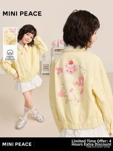Mini peace | Pure Cotton Trendy Denim Jacket For Girls