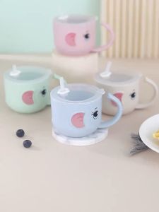 320ml Elephant Shape Cartoon Toddler Sippy Learner Cup Baby Learning Drink Water Bottle Toddler Infant Training Water Drink Mug