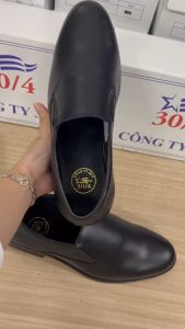 Giày Lười Da Thật Công Sở Màu Đen Đẹp Bảo Hành 12 Tháng