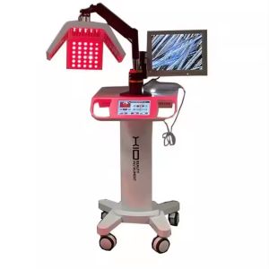 650nm Diode Laser Hair Restoration Treatment Restorer High Frequency Laser Hair Regrowth Machine With Hair Analyzer