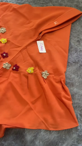 Baru Hijab Abika Khimar Qiftiya AB 283 Bubble Crepe Premium Kerudung Khimar Pad