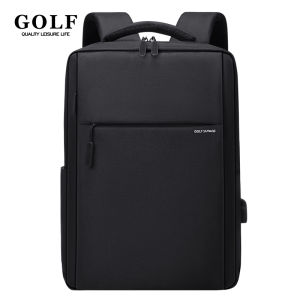 GOLF QUALITY Men Backpack usb School 15.6 Inch Business Laptop Backpacks Large Capacity Oxford Waterproof Black Back Pack Travel Bags with usb Charger