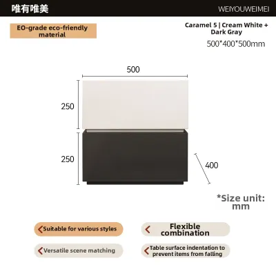 Weimei | Solid Wood Retro Nightstand Black Small New