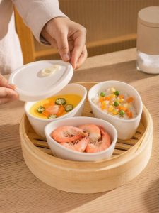 MODERN SWEETHOME | Ceramic Covered Egg Steaming Bowl