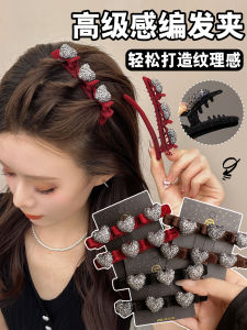 Elegant Side Hair Clip Womens New 2024 High-End Hair Accessories Korean Style Outburst Embellishment Hair Grips