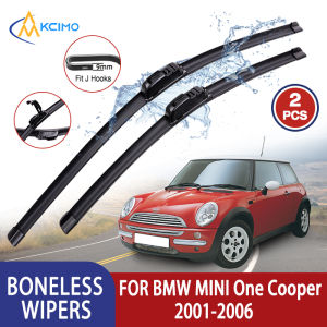 For BMW MINI One Cooper R50 R53 2001-2006 Car Wiper U-type Soft Rubber Boneless Wiper HD Quiet Durable Automotive Wiper 19"+18"