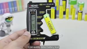 ANENG | Máy Kiểm Tra Điện Áp Pin Kỹ Thuật Số Máy Dò Mức Pin Lithium Di Động Cho Pin AA AAA 9V Nút Pin Máy Đo Có Màn Hình Hiển Thị