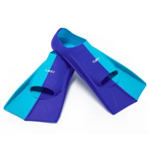 Swim Training Fins Silicone Professional Scuba Diving Fins Short Men Women Snorkel Swimming Fins Kids Flippers Equipment Set