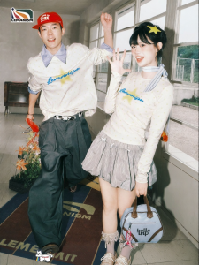 lemanism | American Trend Letter Star T-Shirt